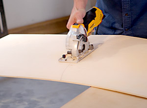 Cutting plywood
